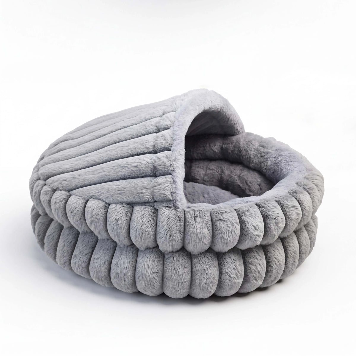 EliteZ Hooded Cat Cave Bed, Self Warming Enclosed Hideaway