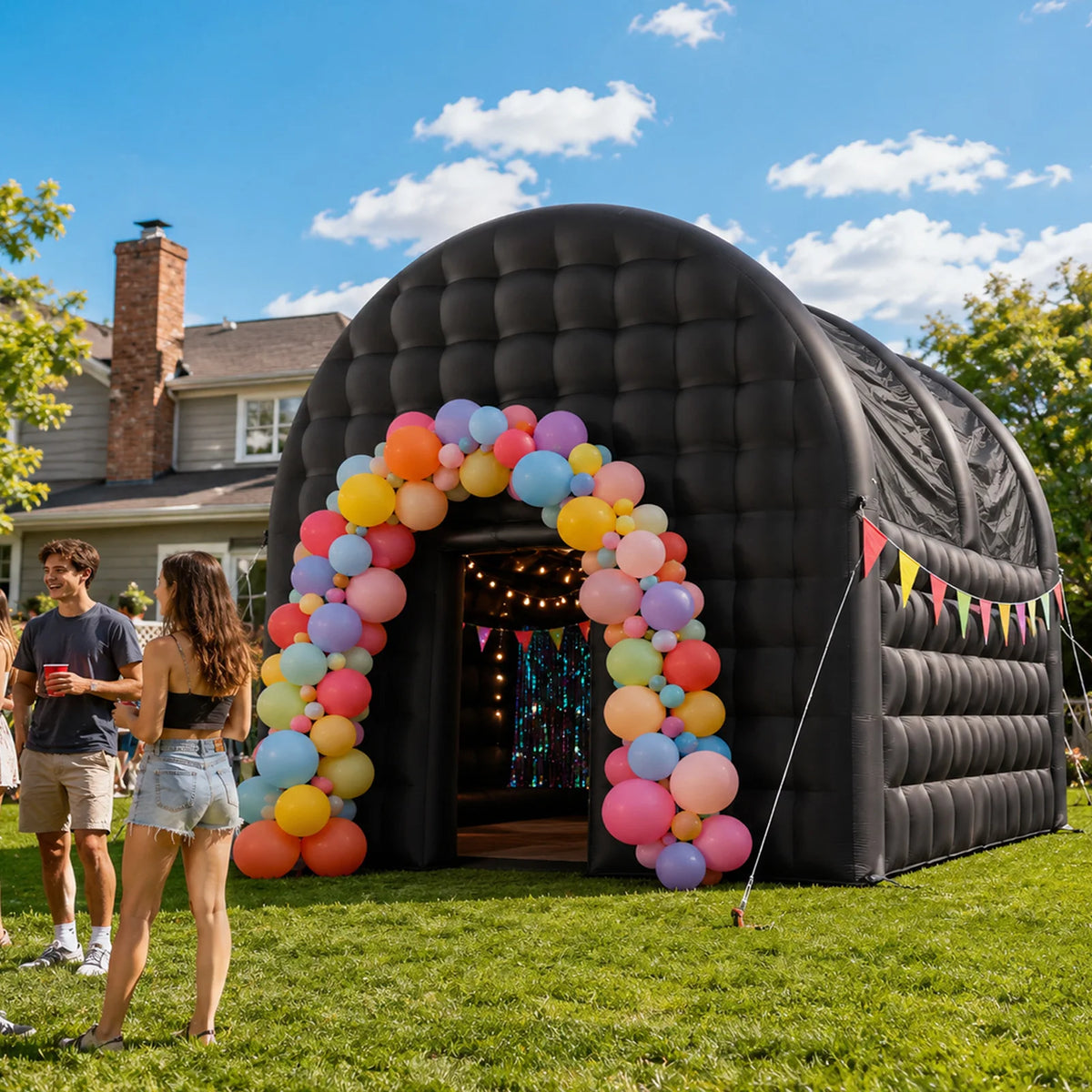Large Outdoor Inflatable Cube Tent For Parties And Nightclubs