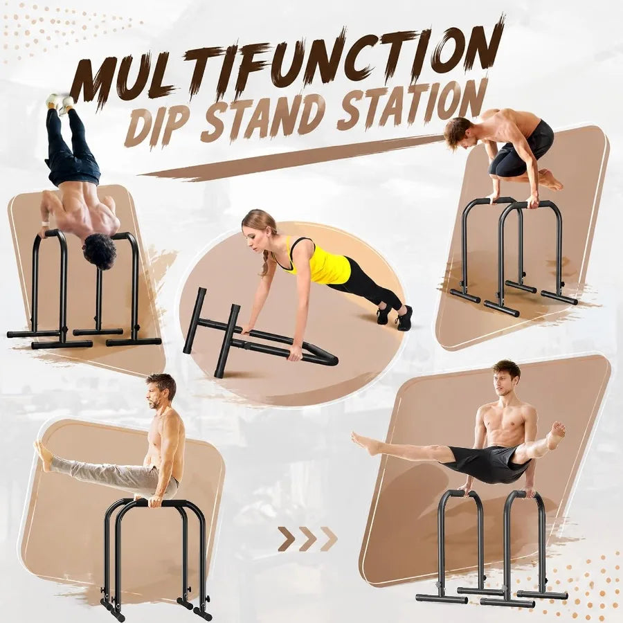 Adjustable Dip Stand Parallel Bars for Home Gym Strength Training