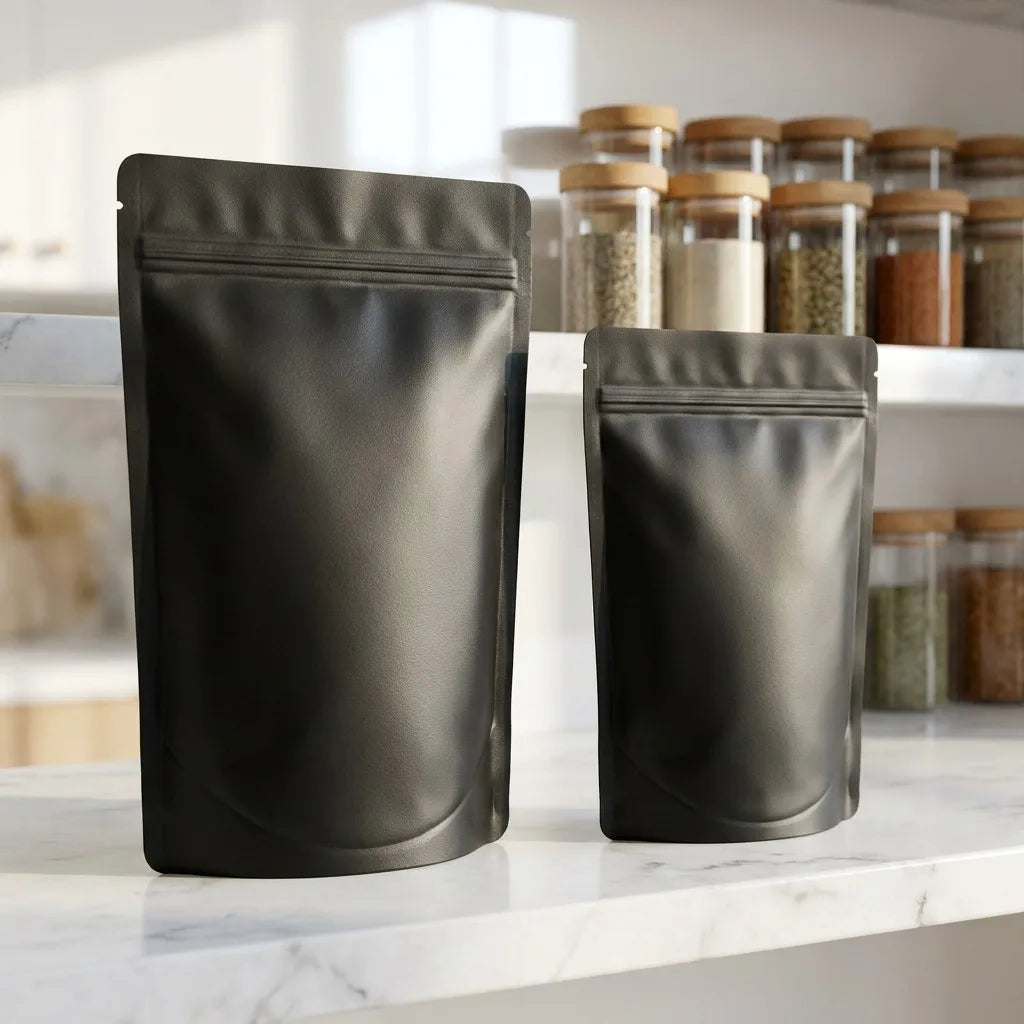 VoluPack Smell Proof Aluminum Foil Lined Stand Up Storage Pouches
