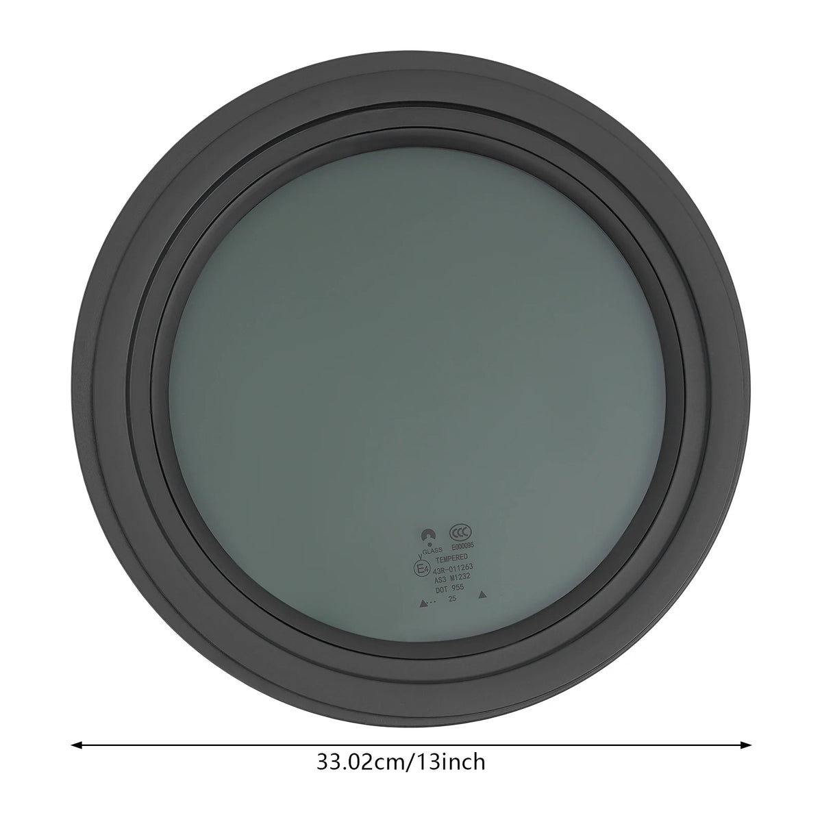 Bymaaocar Fixed RV Window With Tempered Glass And Aluminum Frame