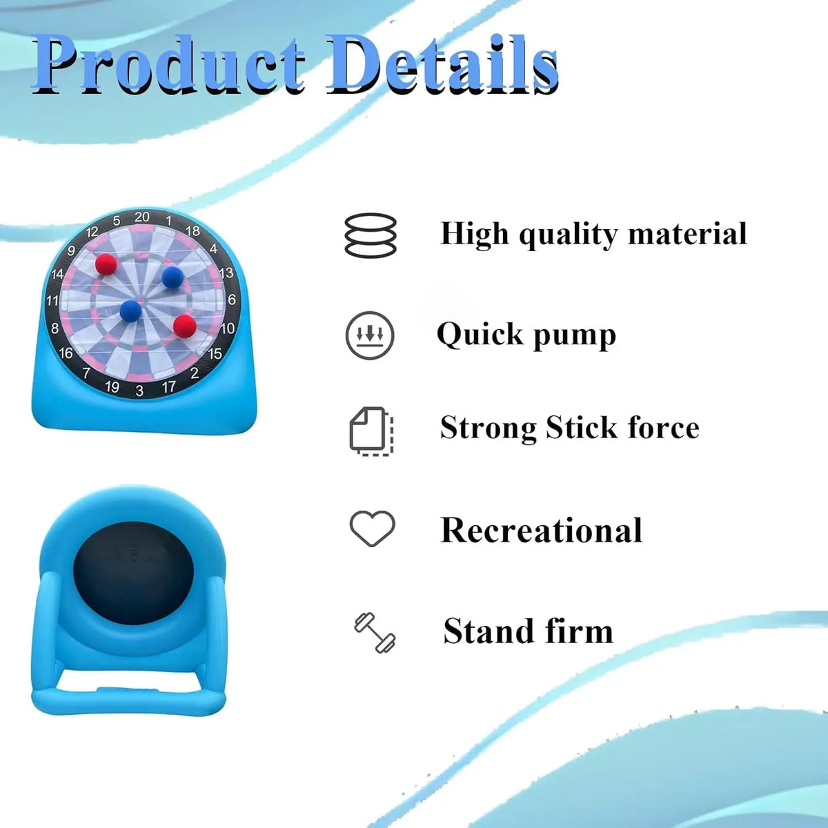 AEOR Durable PVC Outdoor Inflatable Kick Dart Soccer Target