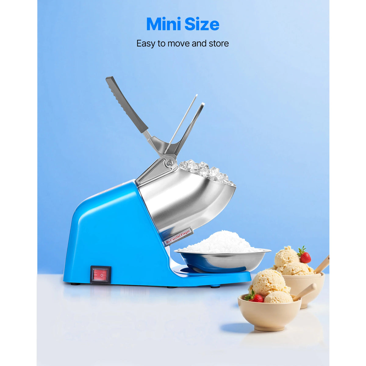 SucceBuy Electric Ice Crusher Machine For Home And Commercial Use