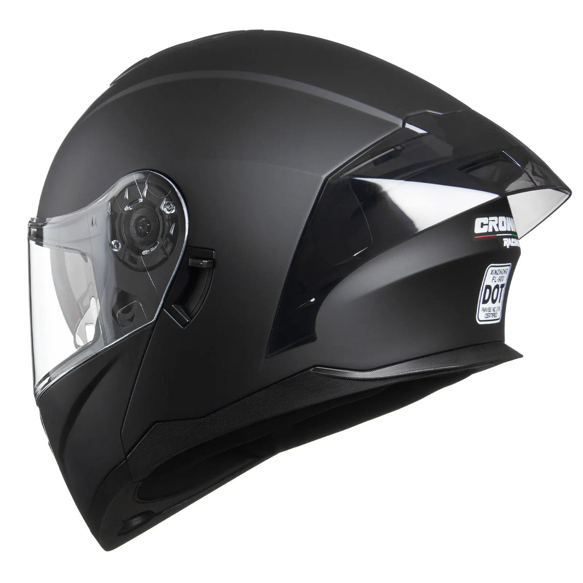 Crown Racing Modular Flip Up Motorcycle Helmet With DOT Certification