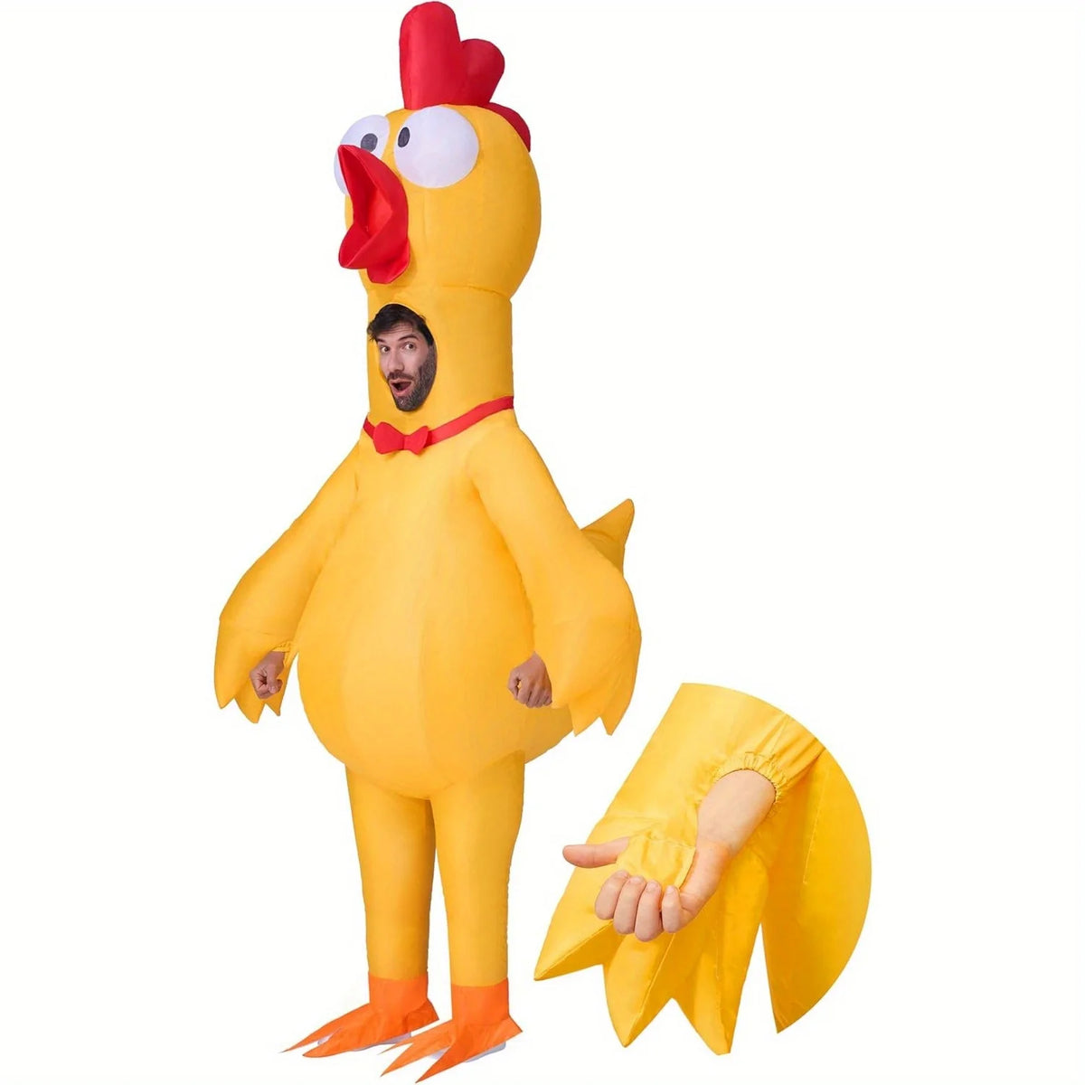 Joyfy Inflatable Rubber Chicken Costume For Adults Halloween Cosplay