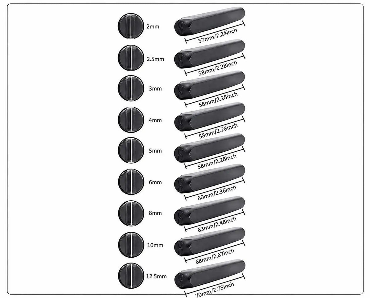 Heavy Duty Carbon Steel Number Letter Stamp Kit For Crafts