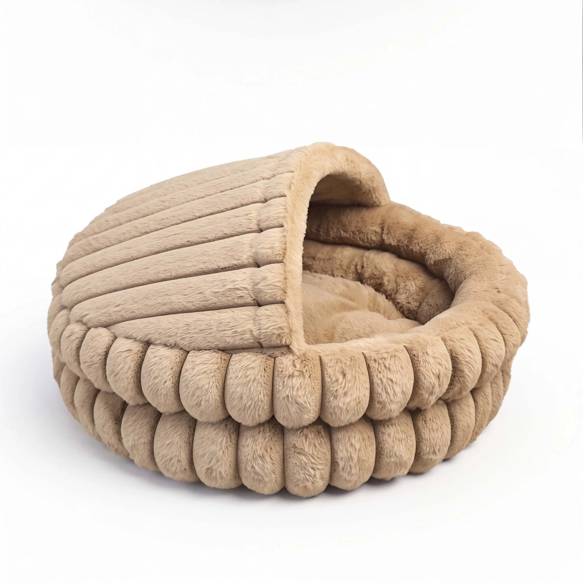 EliteZ Hooded Cat Cave Bed, Self Warming Enclosed Hideaway