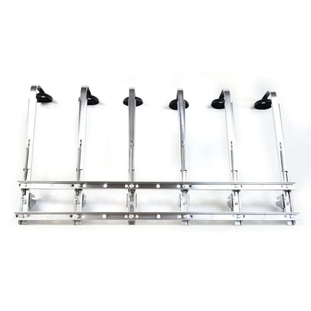 6-Bottles Alcohol Liquor Dispenser Stand Wall Mounted Drink Beer Wine Bar Butler 53*11*36cm