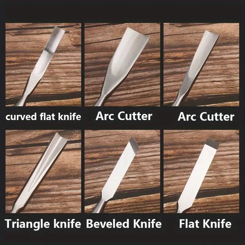 Professional Chrome Vanadium Steel Wood Chisels With Walnut Handle