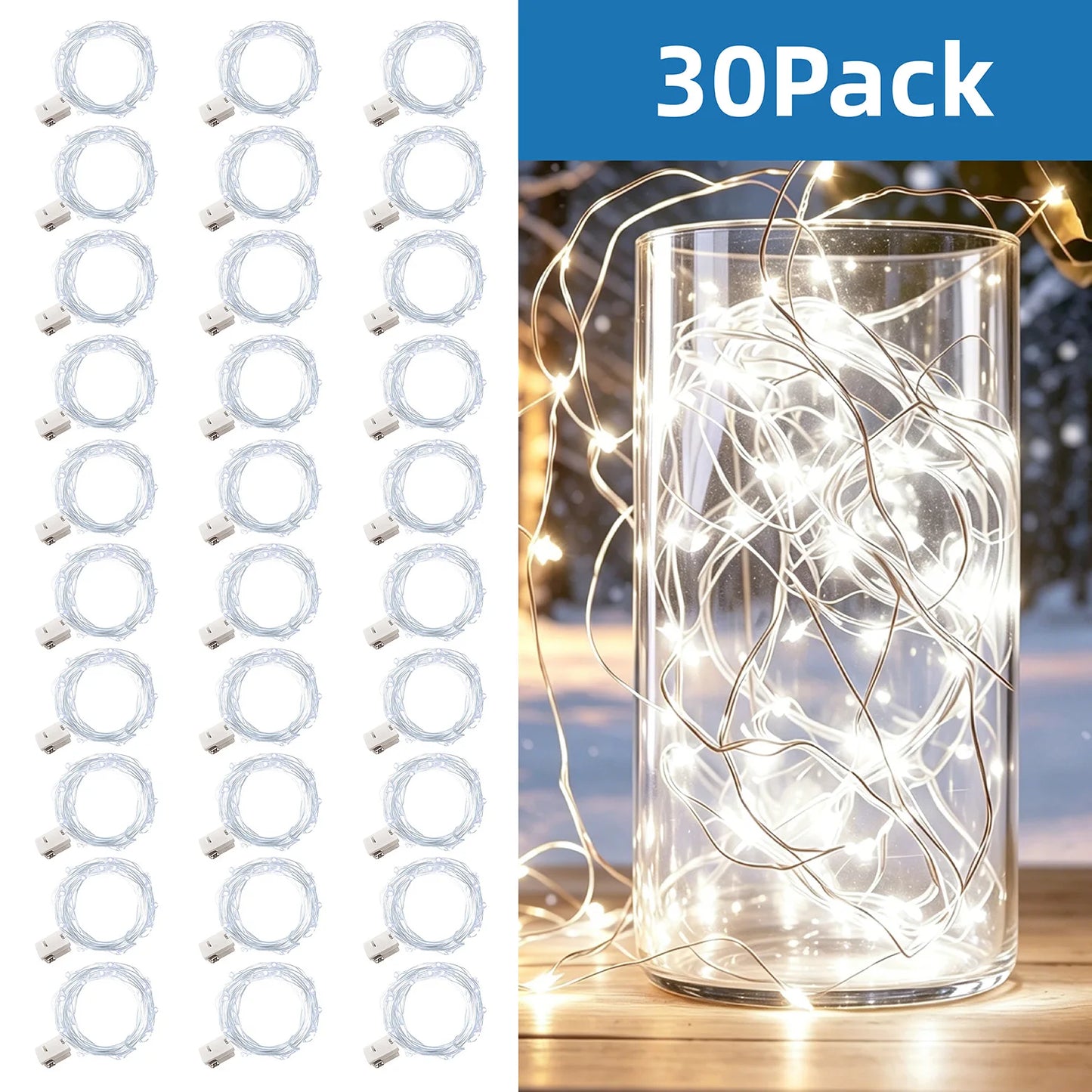 Ledoor Battery Powered String Fairy Lights Wedding Decor