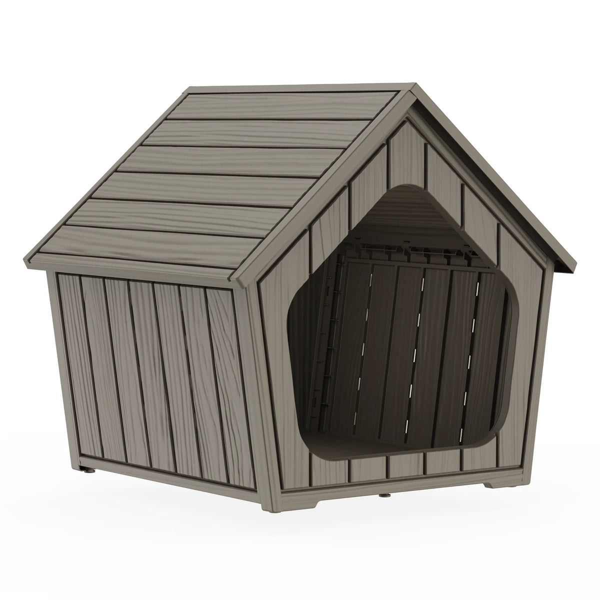 Outdoor Plastic Pet House Waterproof Dog Shelter Ventilated Cabin