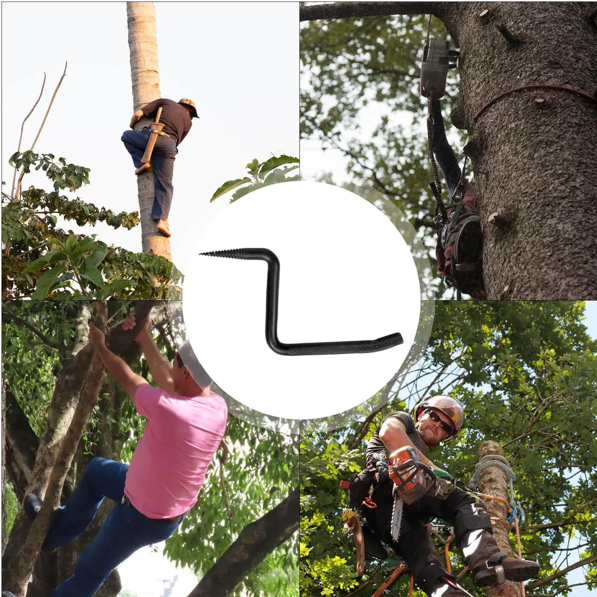 Slip Resistant Steel Tree Stand Steps For Hunting And Climbing