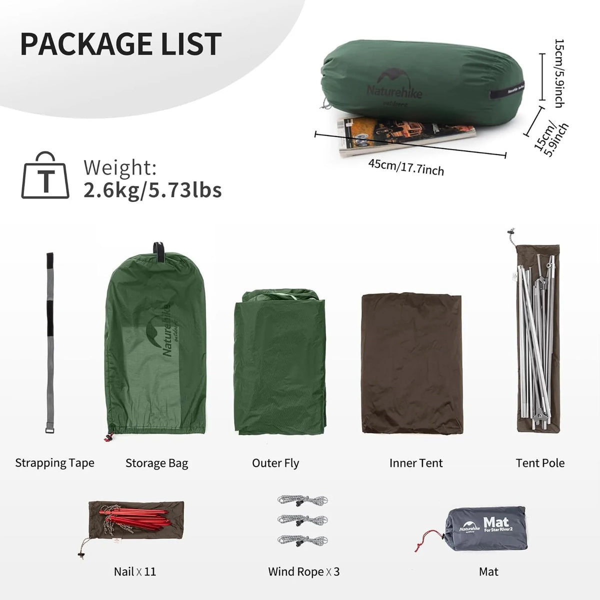 Naturehike Star River Ultralight Waterproof Double Layer Tent