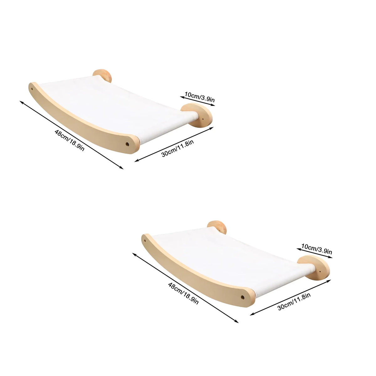 CWV Wall Mounted Cat Hammock And Sisal Scratching Shelf