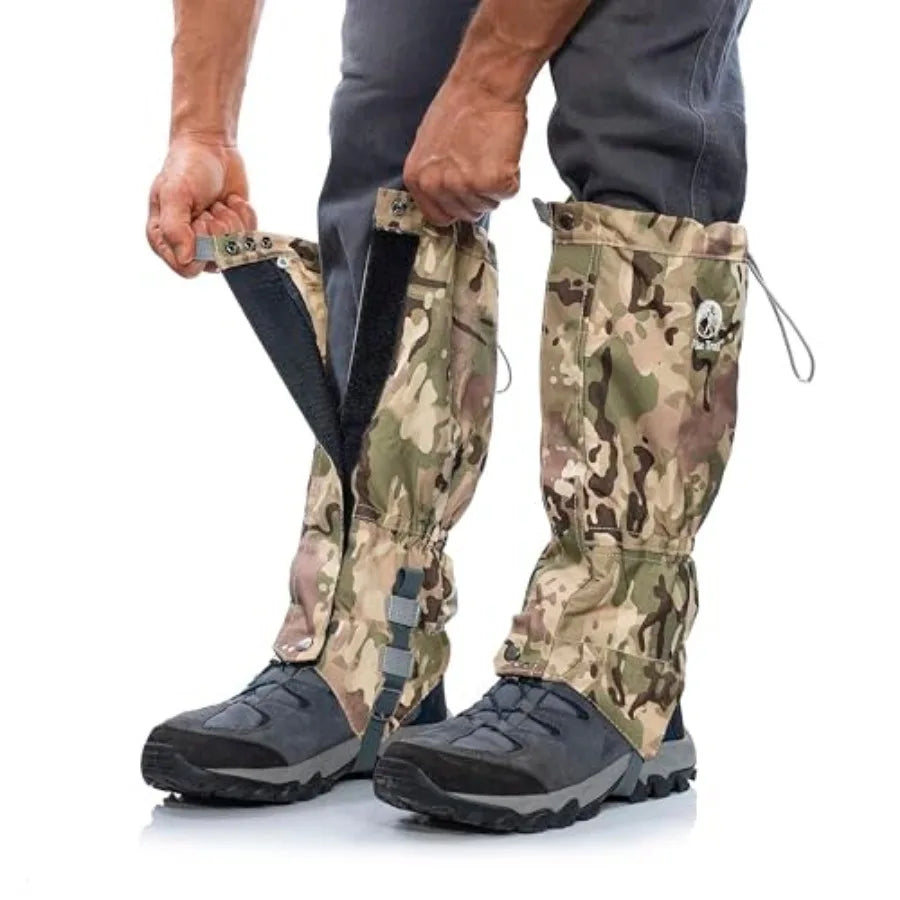 Adjustable Hiking Leg Gaiters for Hunting, Trekking, and Outdoor Protection