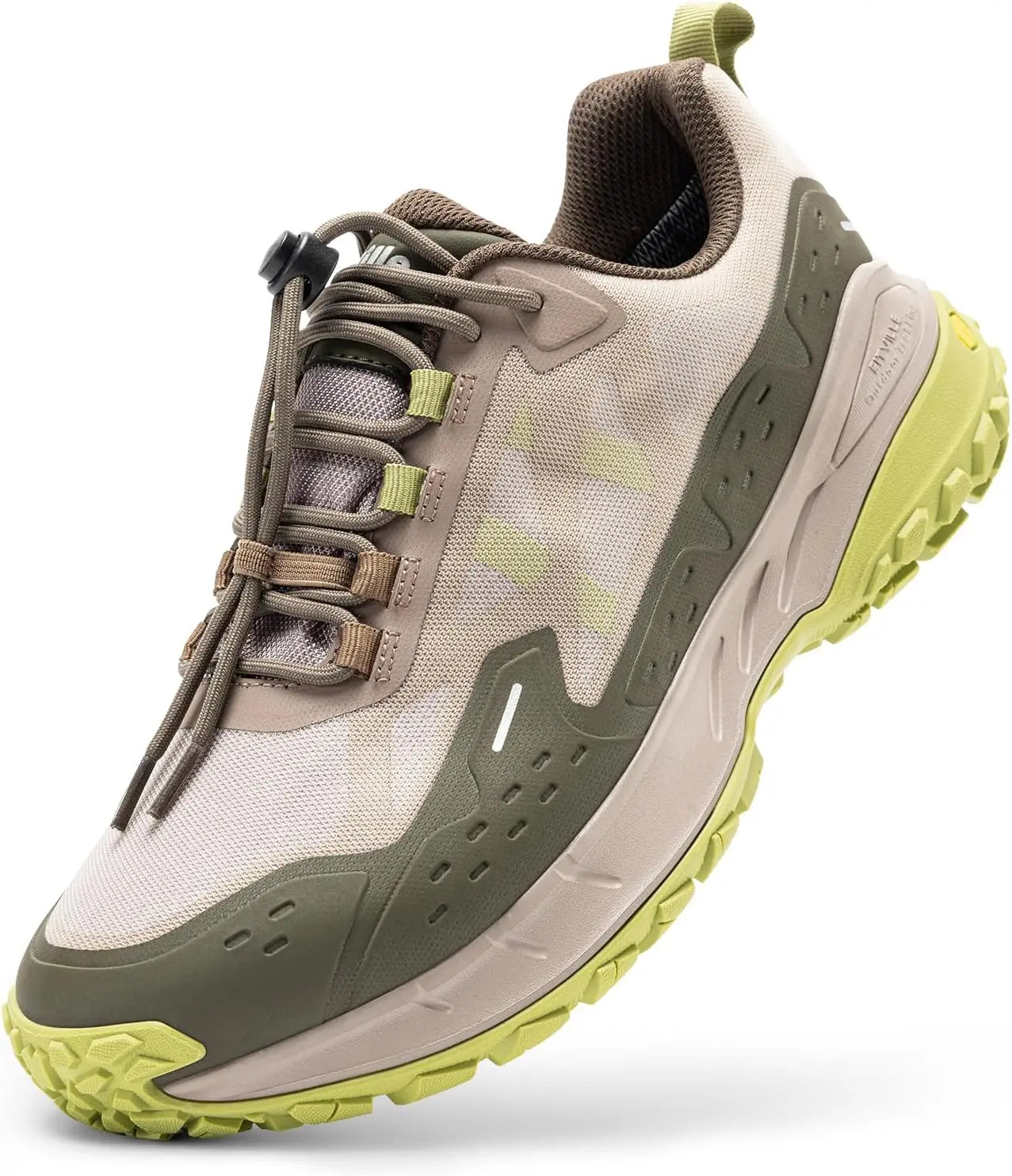 FitVille Men'S Wide Waterproof All-Terrain Hiking Trekking Shoes, Slip-Resistant Quick Lace Walking Trainers, Comfort Outdoor Sneakers For Travel, Camping, Running, Wide Feet & All Day Standing