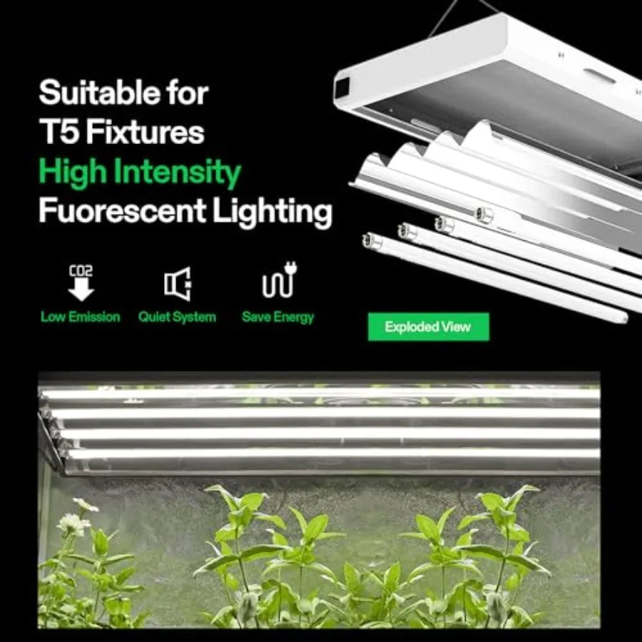 T5 Fluorescent Grow Light Bulbs High Output Tube Lamp