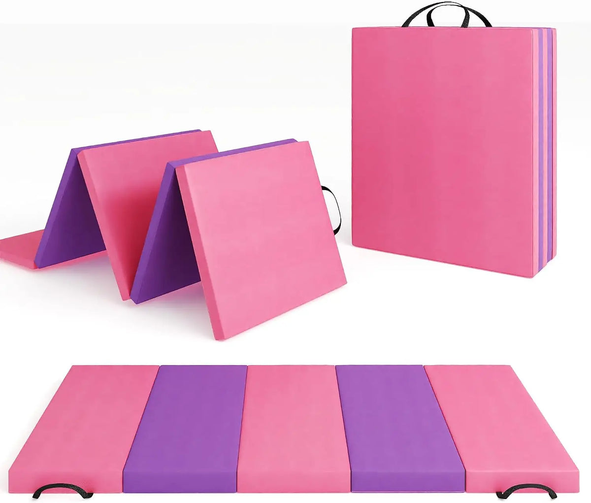 Foldable Gymnastics Yoga Pilates Exercise Mat for Home Workouts