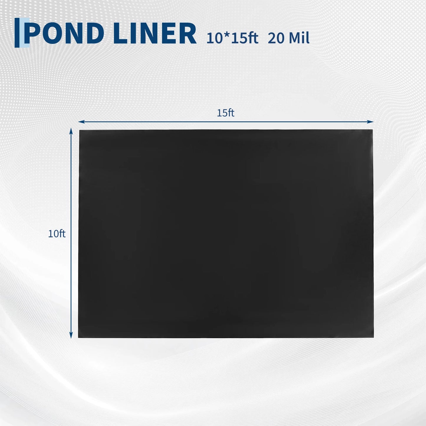 HiMiss Leak Proof HDPE Pond Liner UV Puncture Resistant