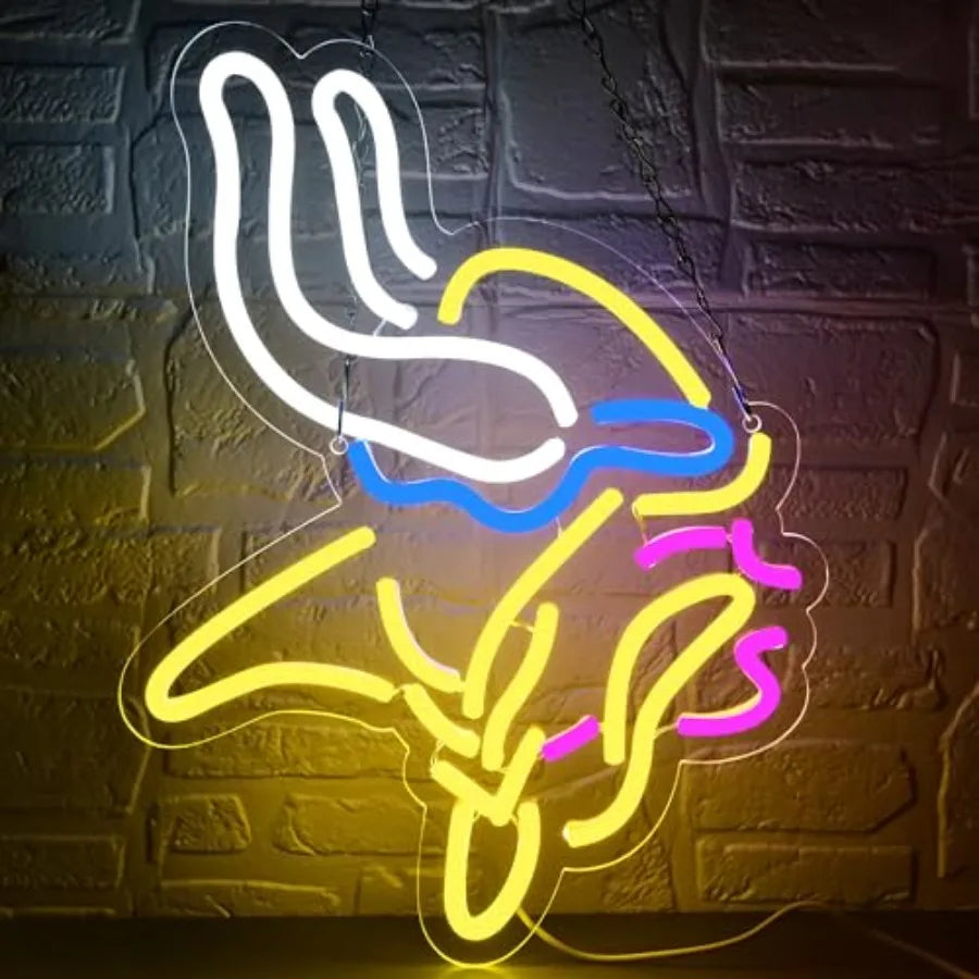 Football Neon Sign Dimmable Wall Light for Man Cave Decor