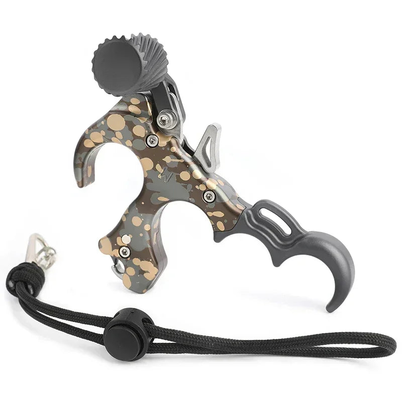 Archery Release Aid 3/4 Fingers Compound Bow Thumb Trigger Release Device Smooth Trigger Grip Outdoor Practice Shooting Gear