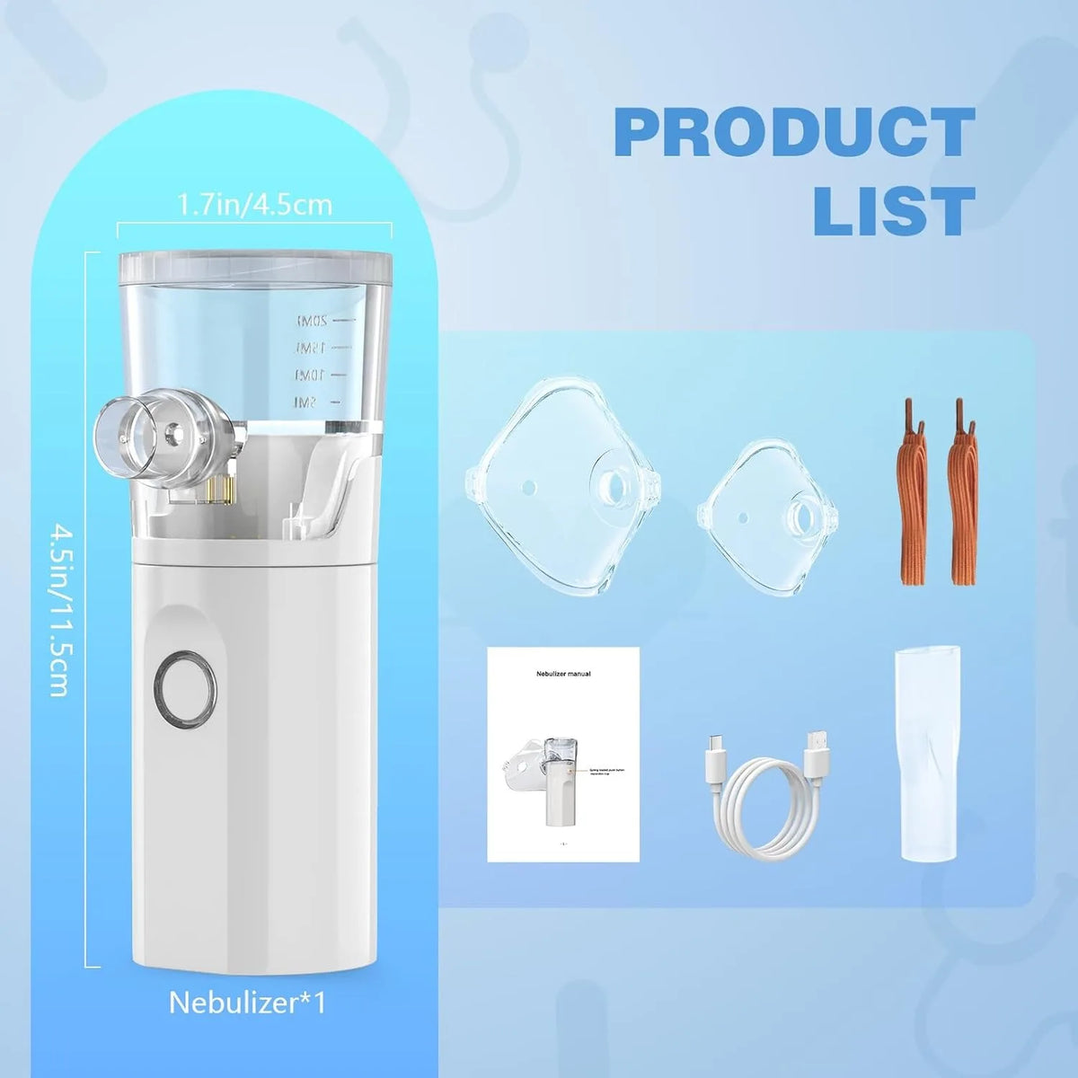 Pet Asthma Nebulizer For Veterinary Respiratory Treatment