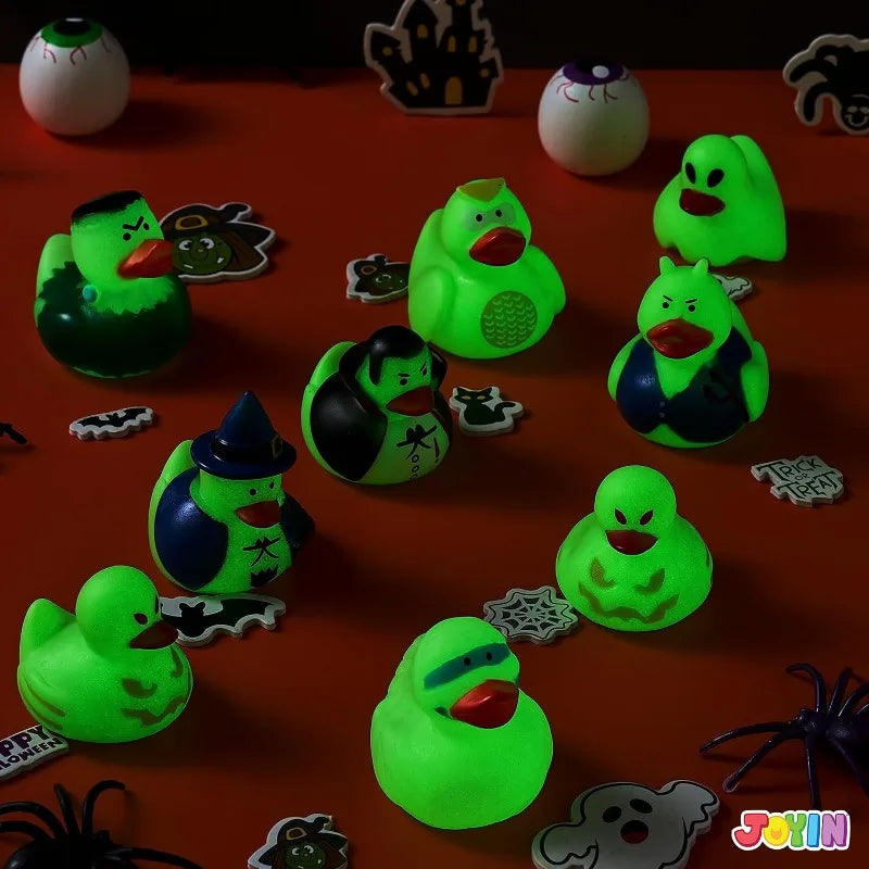 Joyfy Halloween Glow In The Dark Rubber Duck Bath Toys