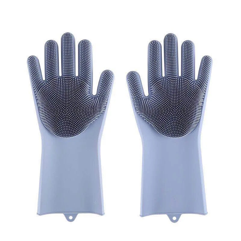 Silicone Pet Bathing Gloves Dog Cat Grooming Scrub Brush