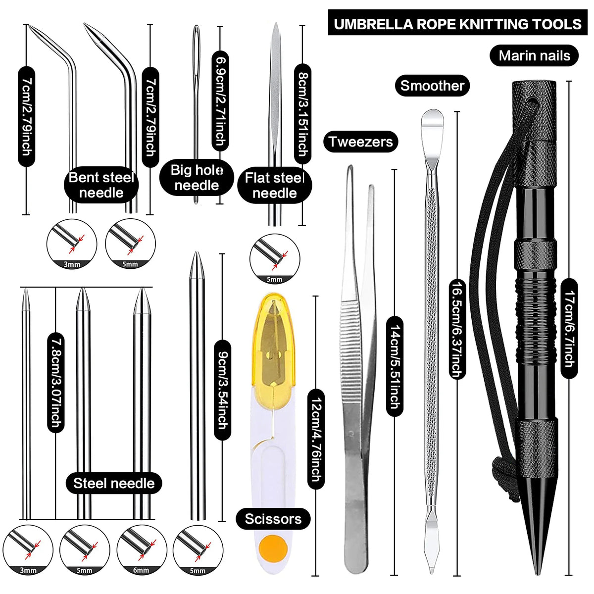 Paracord Bracelet Kit with Marlin Spike Tool Kit, Survival Bracelet Making Jig, Adjustable Length Jig Bracelet Maker for DIY