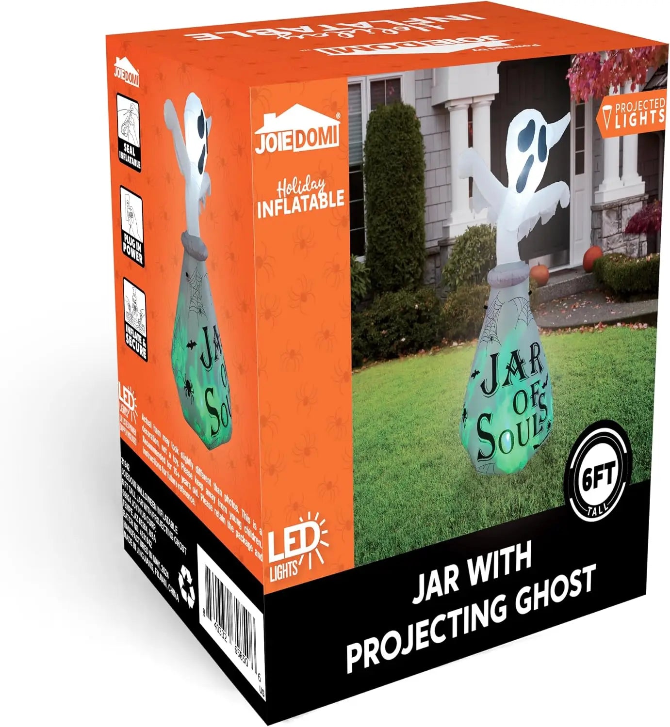 Joyfy Ghost Inflatable Outdoor Halloween Yard Decoration