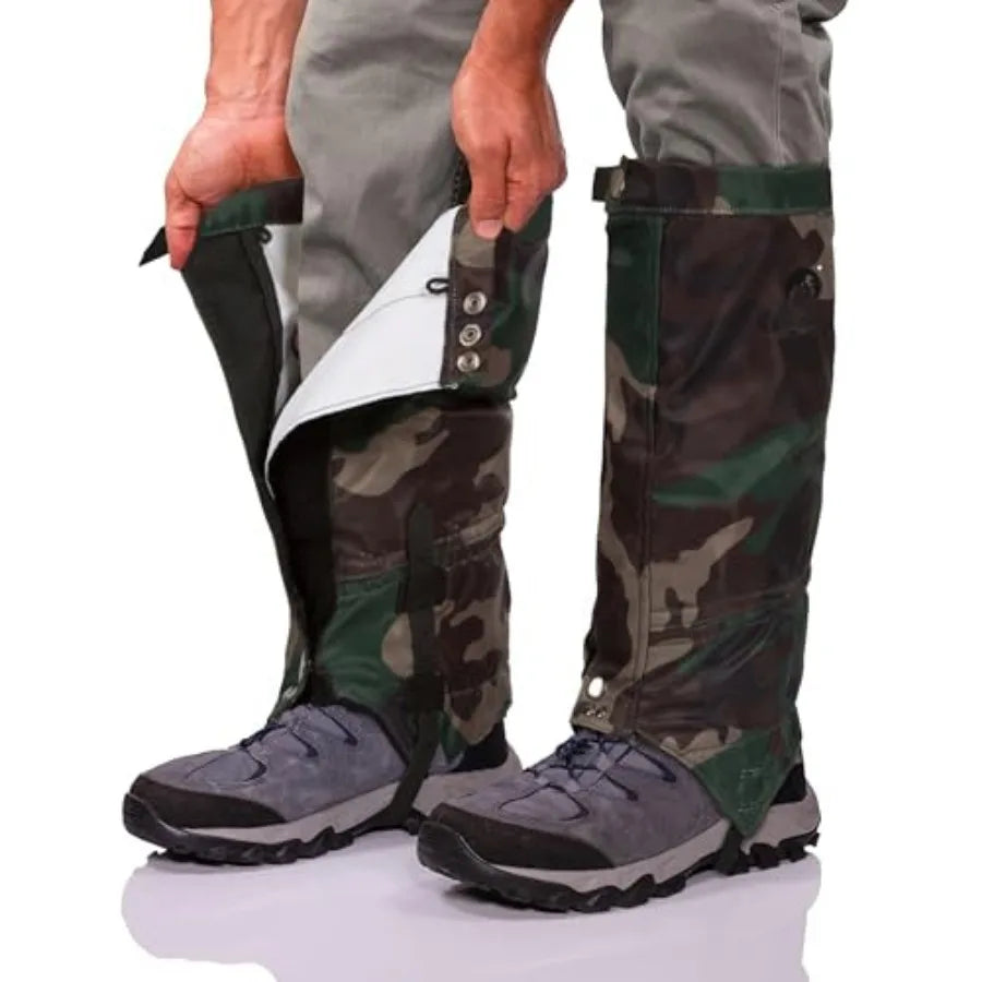Adjustable Hiking Leg Gaiters for Hunting, Trekking, and Outdoor Protection