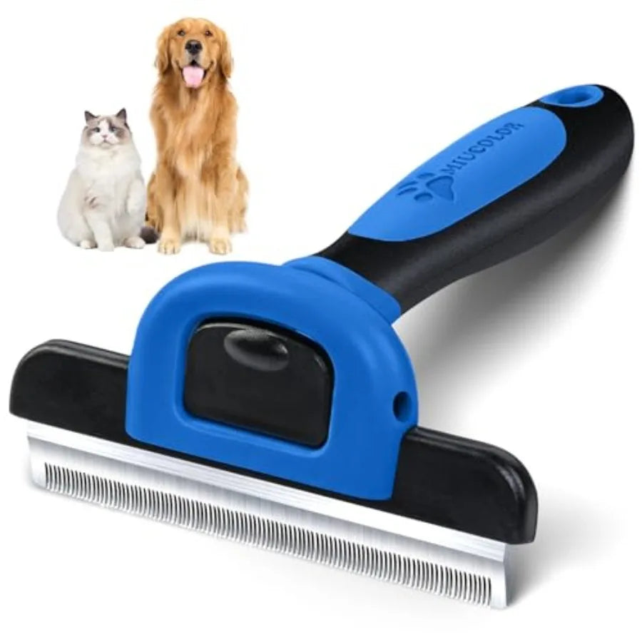 Pet Grooming Deshedding Brush For Dogs And Cats Reduces Shedding