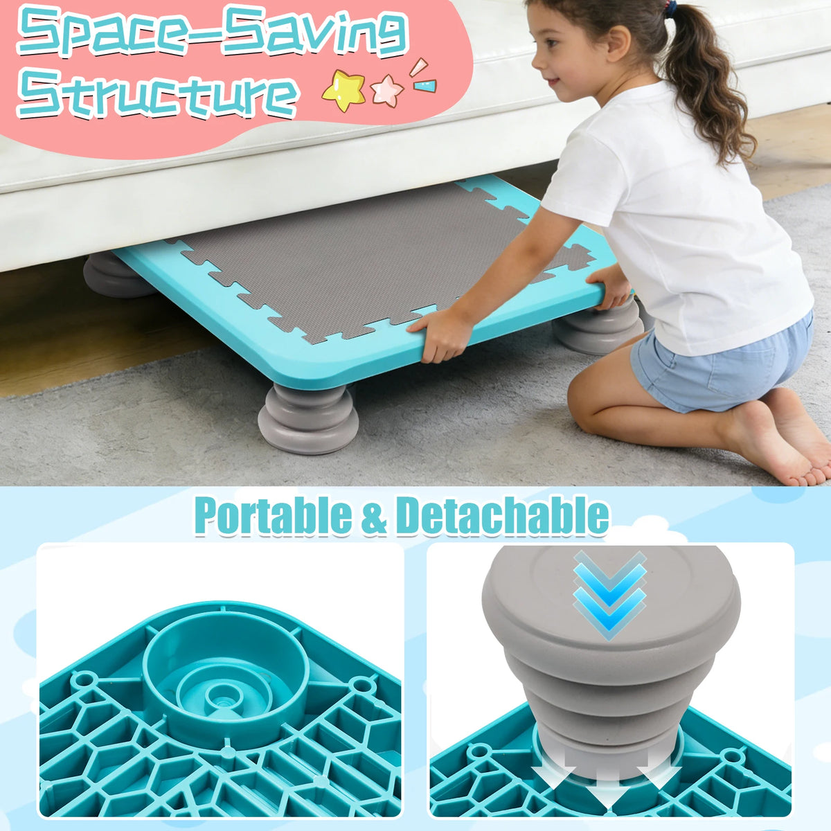 Kids Mini Trampoline for Indoor and Outdoor Balance Training