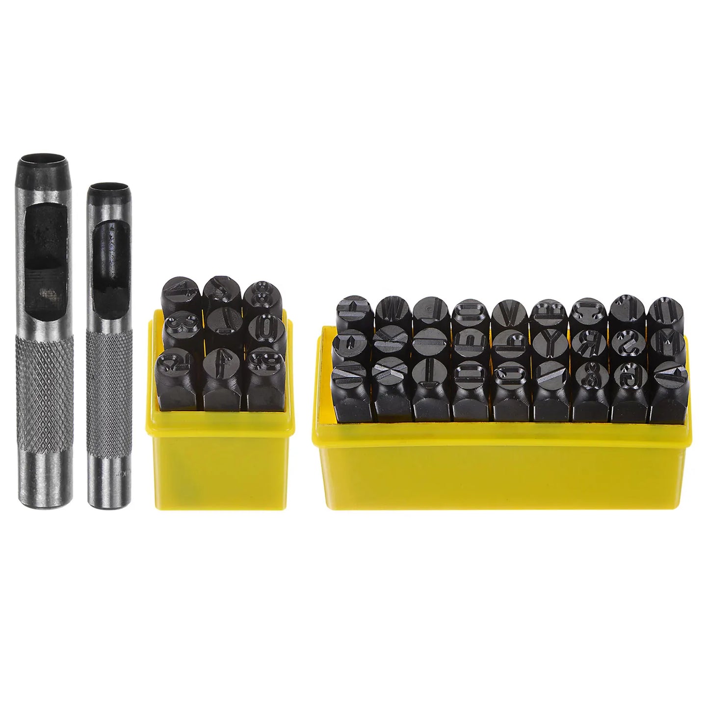 UXCELL Metal Stamping Kit Letter Punch Press Tool Chrome Steel