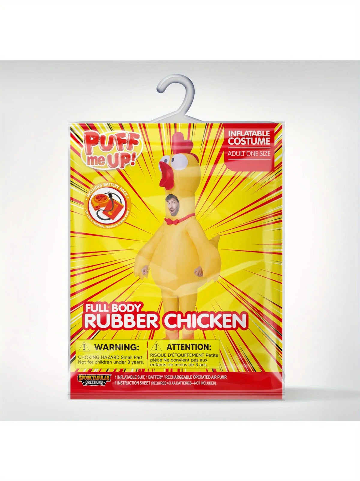 Joyfy Inflatable Rubber Chicken Costume For Adults Halloween Cosplay