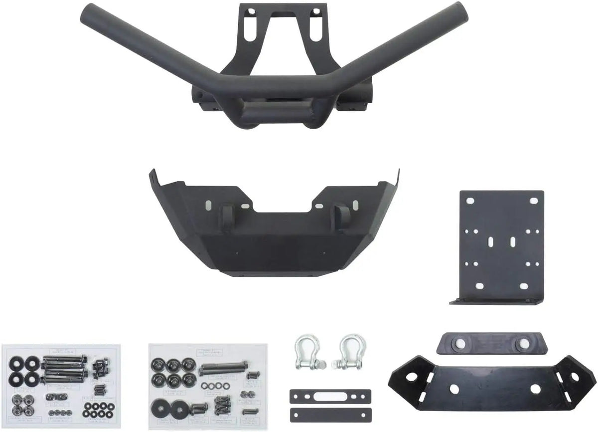 Winch Ready Front Bumper For Can-Am Maverick X3, Mount Any SuperATV Black Ops Winches, Includes 2 Tow Clevises And ARMW Armor For Protection, Full Front End Protection