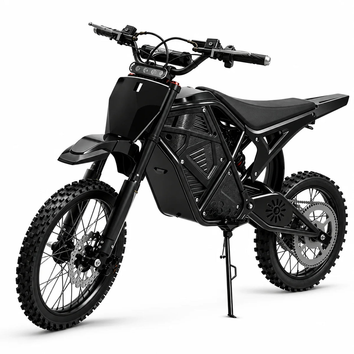 3000W Peak Power Electric Dirt Bike 48V 20.8Ah - 38MPH High Speed Off-Road E-Motorcycle with Dual Suspension & Dual Disc Brakes, 40-Mile Range, 3 Riding Modes