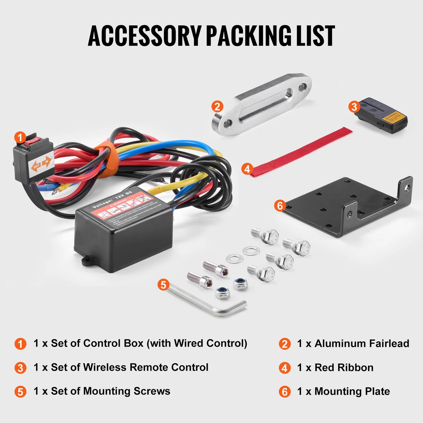 SucceBuy 4500lbs ATV/UTV Electric Winch 12V with 39ft Synthetic Rope Wireless & Wired Remote Control IP55 Waterproof for Jeeps
