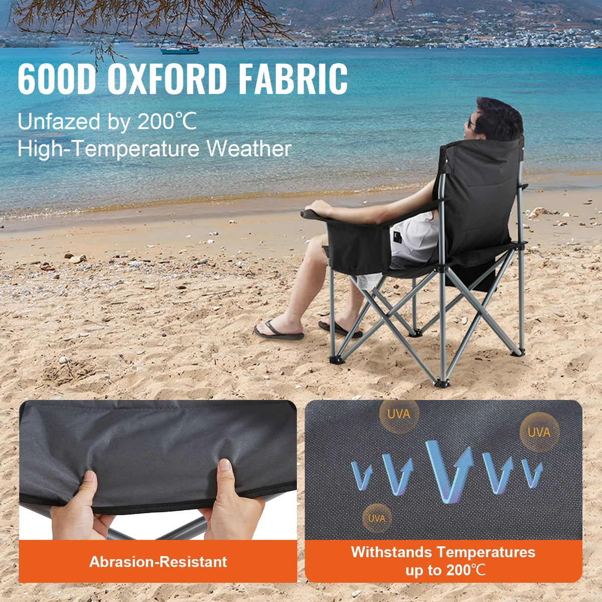 SucceBuy Portable Folding Outdoor Camping Chair for Beach Hiking