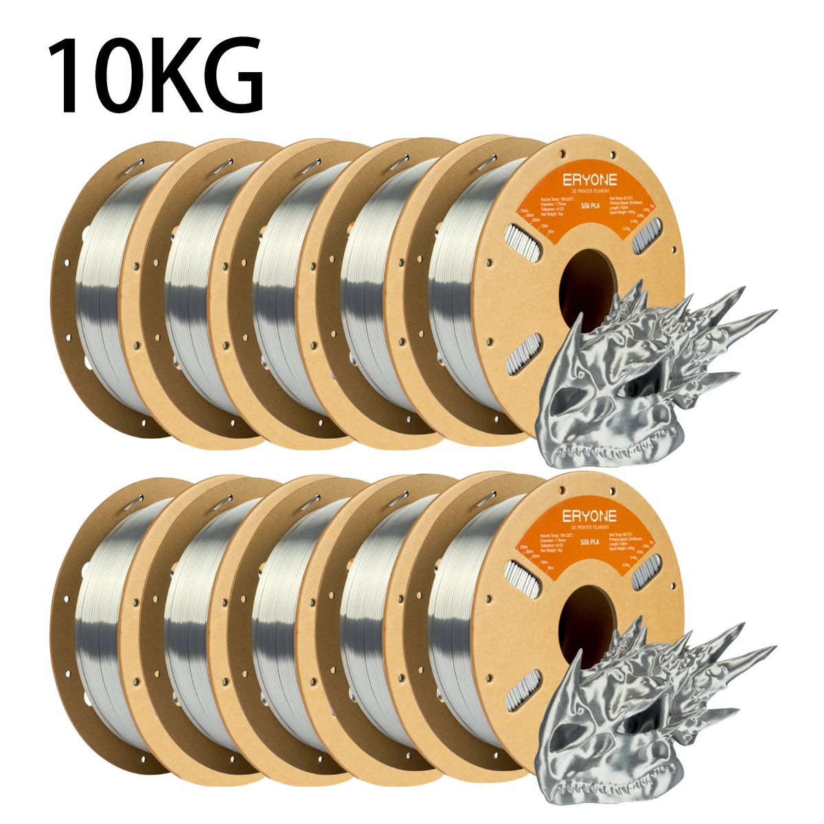 Eryone Silk PLA 3D Printer Filament Premium Shiny Finish