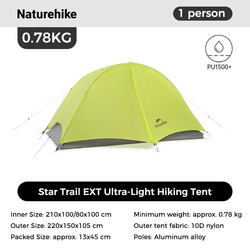 Naturehike Star Trail EXT Double Wall Ultralight Backpacking Tent