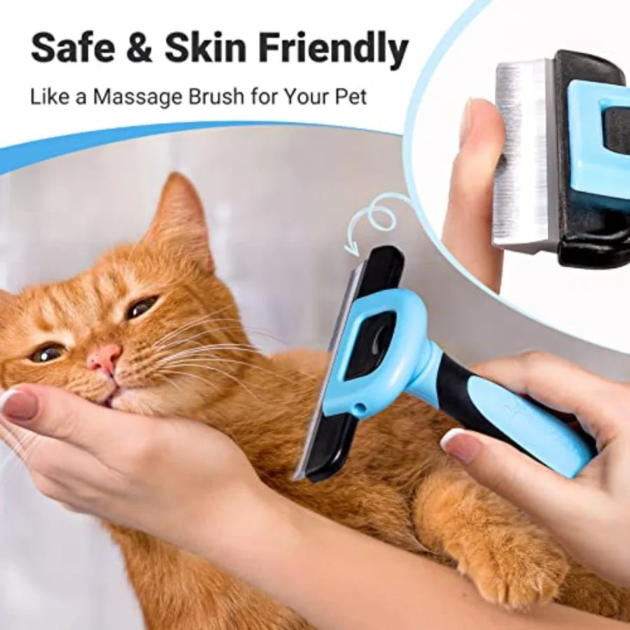Pet Grooming Deshedding Brush For Dogs And Cats Reduces Shedding