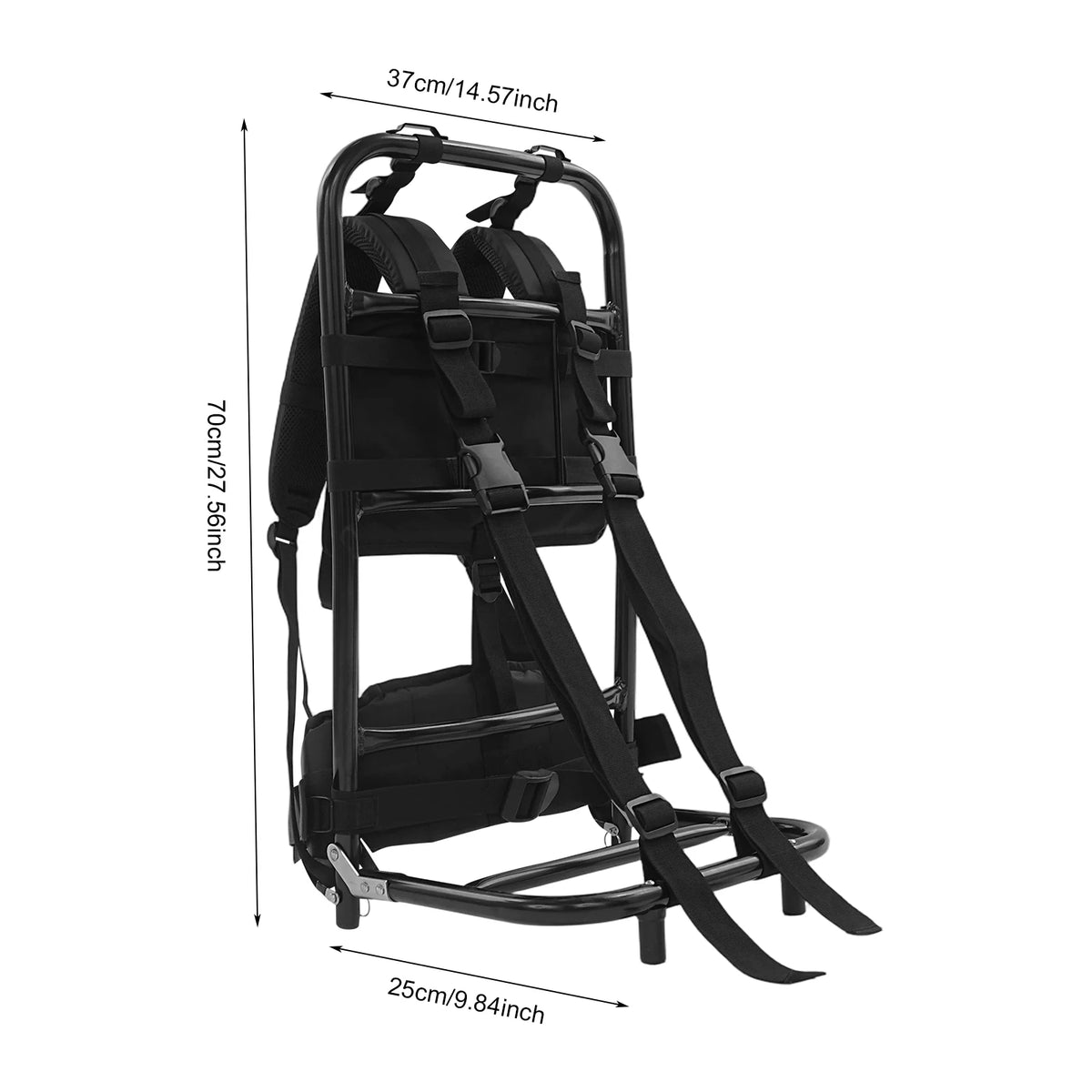 Bymaocar Foldable Aluminum Hunting Pack Frame Waist Belt