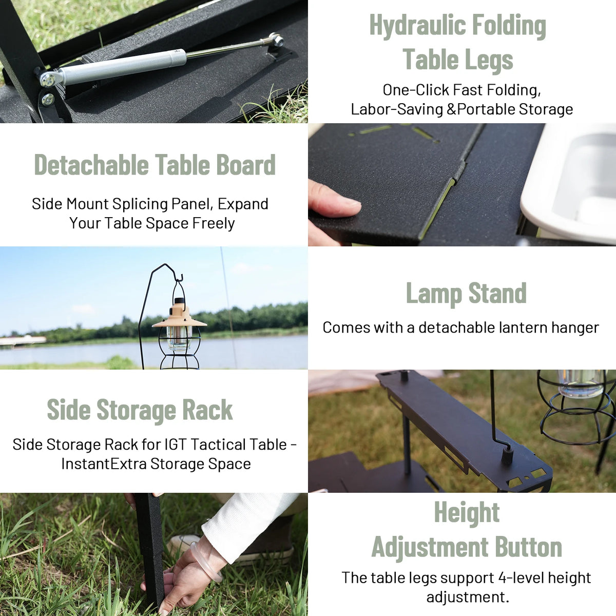Pakicetus Portable Folding Outdoor Camping Table For Hiking Trips