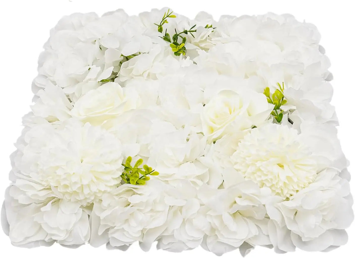 Artificial Silk Rose Flower Wall Panels For Wedding Party Decor