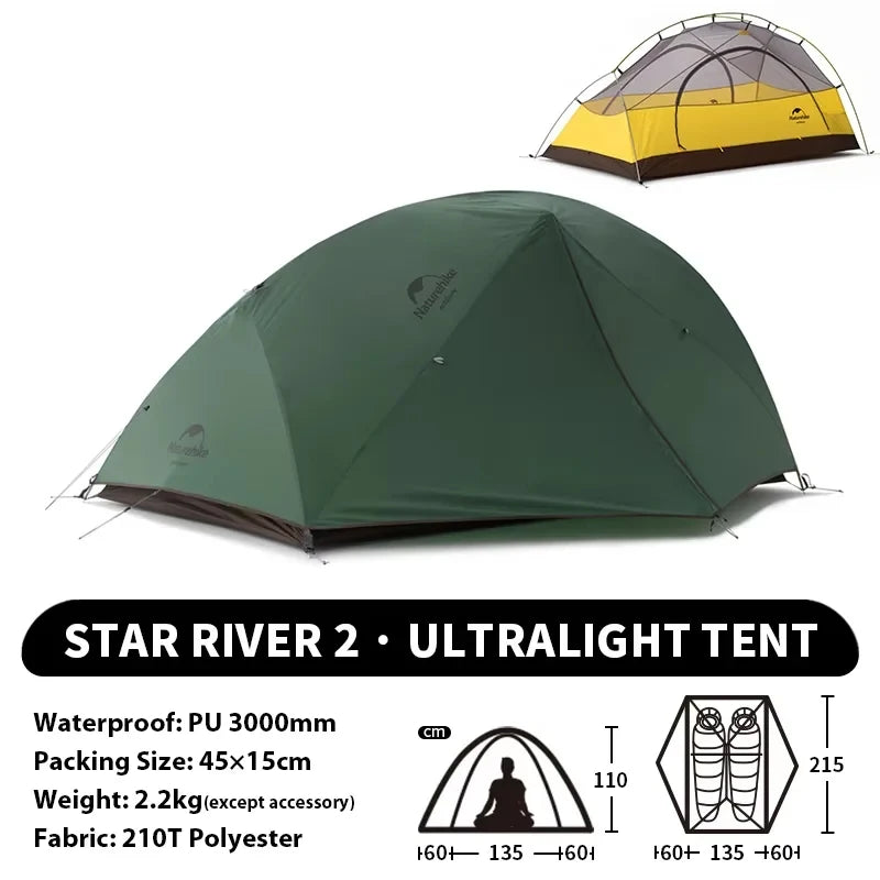 Naturehike Star River Ultralight Waterproof Double Layer Tent