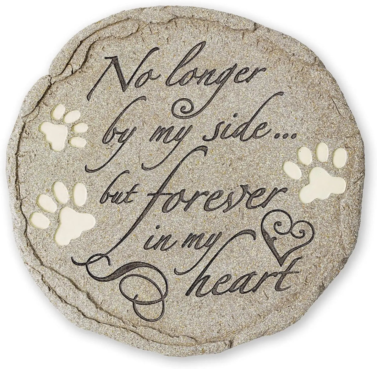 Pet Memorial Stone for Cats and Dogs Weatherproof Outdoor Tribute
