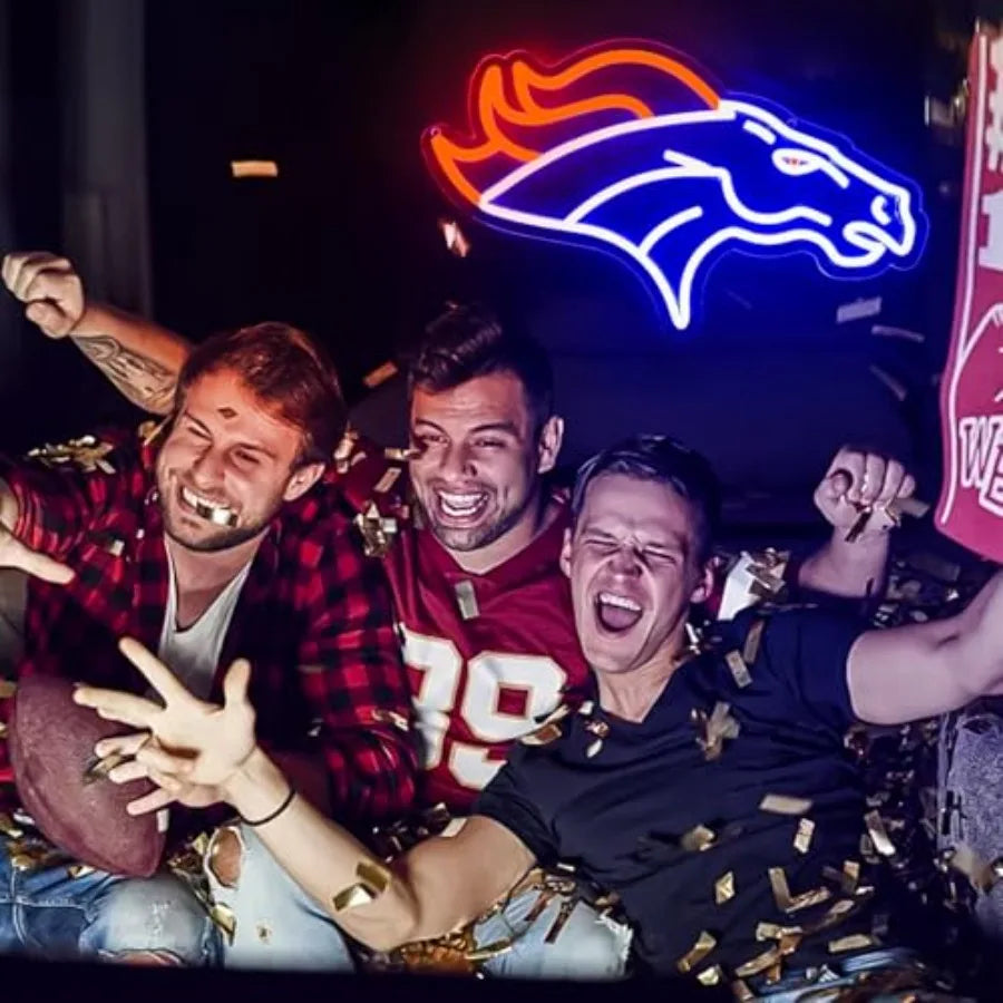 Football Neon Sign Dimmable Wall Light for Man Cave Decor