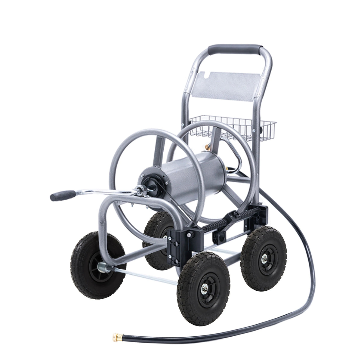 Giraffe Tools Heavy Duty Garden Hose Reel Cart With Wheels