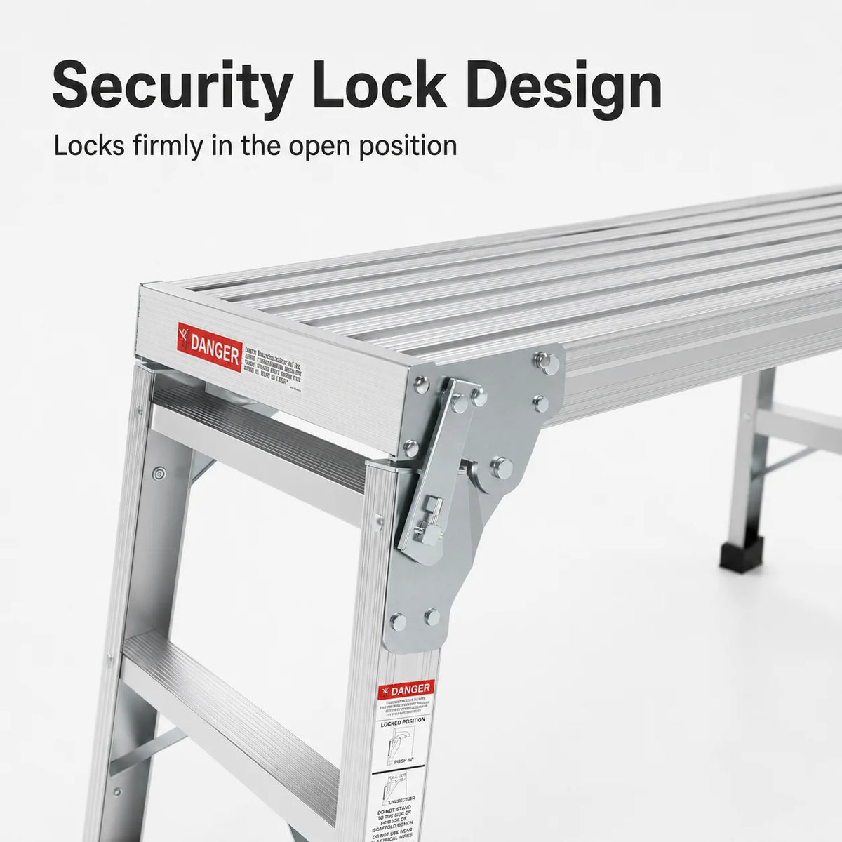 Portable Aluminum Folding Work Platform With Rubber Feet